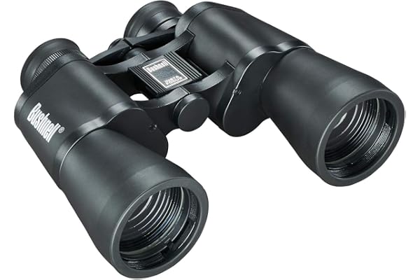 Bushnell Falcon 10x50 Wide-Angle Binoculars - Porro Prism, InstaFocus, BK7, Fold-Down Eyecups, Non-Slip Grip
