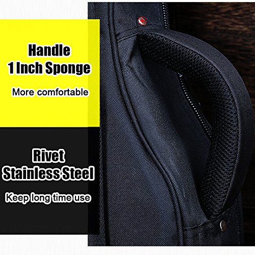 image for GLEAM Guitar Gig Bag Thicker 0.6 Inch Sponge Padding Fit 41 Inch Acous
