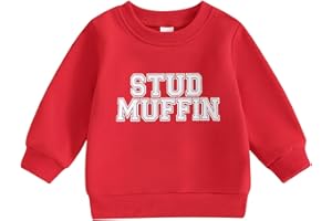 JLKGICF Baby Girl Boy Valentines Day Outfit Jumpsuit Love Heart Print Long Sleeve Sweatshirt Romper Onesie Newborn Clothes