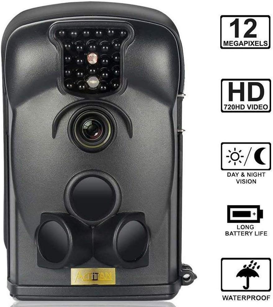 ARTITAN Game Trail Camera 12MP HD Infrared Security Cam with 65ft Night Vision Motion Activated IP54 Waterproof Wildlife Hunting Accessories for Ourdoor Nature Garden Monitoring Home Surveillance