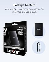 Lexar SL500 2TB External SSD USB 3.2 Gen2x2 Read 2000MB/s Write 1800MB/s view 6
