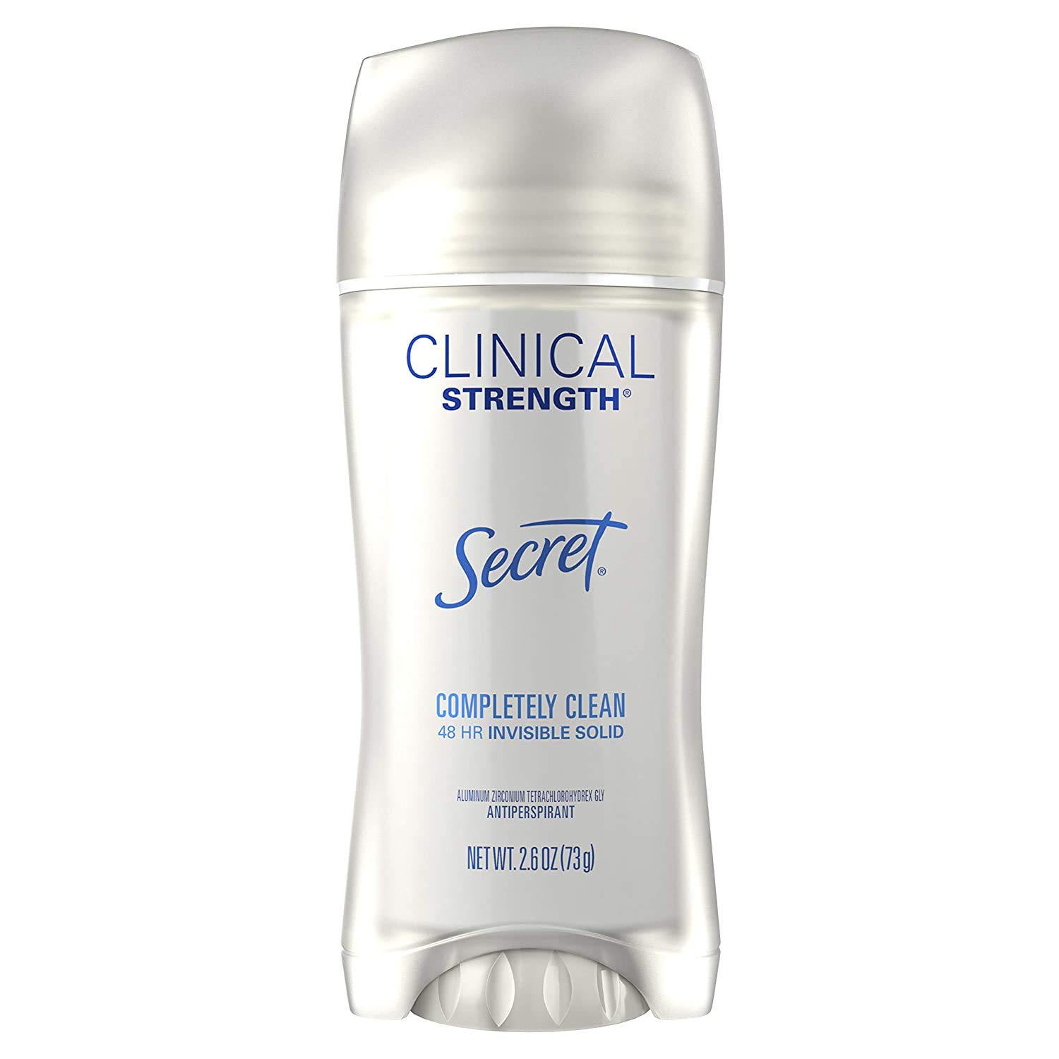 Secret Antiperspirant Clinical Strength Deodorant for Women, Invisible Solid, Completely Clean, 2.6 oz, Package may vary : Beauty