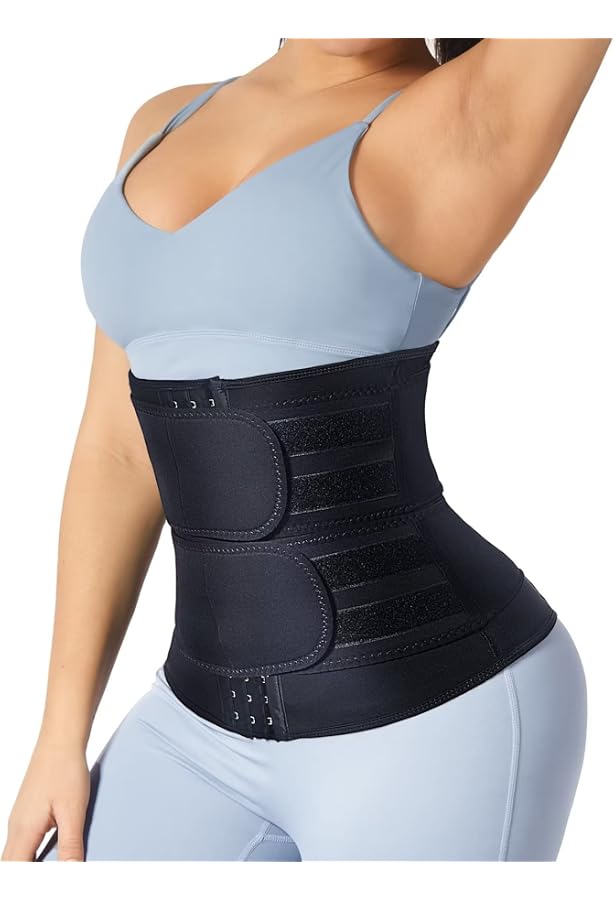 Amazon.com : HOPLYNN Neoprene Sauna Sweat Waist Trainer Corset Trimmer Vest  for Women Tummy Control, Waist Cincher Body Shaper Black XXX-Large : Sports  u0026 Outdoors