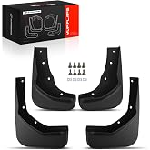 A-Premium Mud Flaps Compatible with Ford Escape 2013-2019 Sport Utility | No Drilling Required Splash Guards with Installation Hardware Accessories, Set of 4 Front and Rear Mudguards