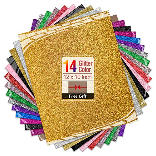 Transwonder Glitter Heat Transfer Vinyl Sheets, 14 Most Popular