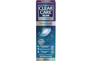 Clear Care Plus Solution with HydraGlyde 12 fl oz per Bottle (2 Bottles) by Clear Care