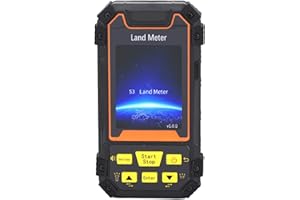 GPS Land Meter, Portable Handheld GPS Navigation Track Land Area Meter with 2.4in Color Screen and GNSS Receiver Chip, Land S