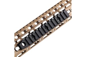 TuFok 13-Slot Alumimun Picatinny Rail for Keymode - Thin 0.37in Height Rail Section Adapter Mount with Socket for 3/8" QD Sling Mount Attachment