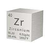 PFCKE Zirconium Cube Metal Density Cubes Pure Metal
