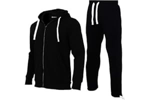 Fixha Men's Tracksuits Sweatsuits 2 Piece Casual Sweat Jogging Suit Set Athletic Full Zip Hoodies and Sweatpant Outfits
