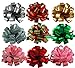 Assorted Large Christmas Pull Bows for Gifts, Wreaths, Garlands - 8