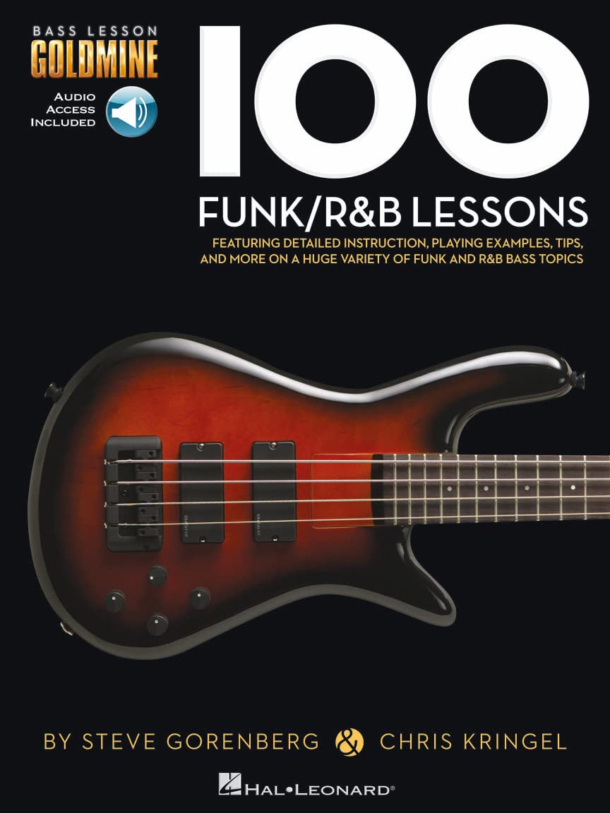 Bass Lesson Goldmine: 100 Funk/R&B Lessons (Bass Lesson Goldmine Series) (Includes Online Access Code)