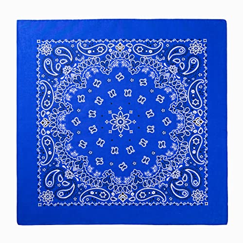 Every-ville Men's and Women's Cotton Bandana/Scarf, Pack of 1, 55 x 55 cm