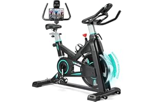 Exercise Bike, WENOKER Indoor Cycling Bike/Stationary Bike for Home, Indoor Bike with Silent Belt Drive, Heavy Flywheel and LCD Monitor for Home Gym Cardio Workout Training