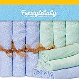EXTRA LARGE Baby Washcloths 100% Organic Bamboo Towels 12