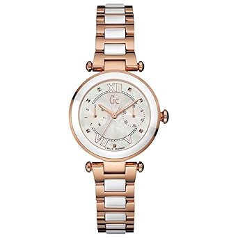 GC Damen Uhr Analog mit Edelstahl Armband Y06004L1
