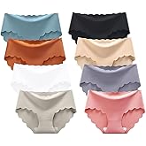 Bolivelan 8 Pack Women's No Show Underwear Seamless Hipster Panties Stretch Women Underwear Pack