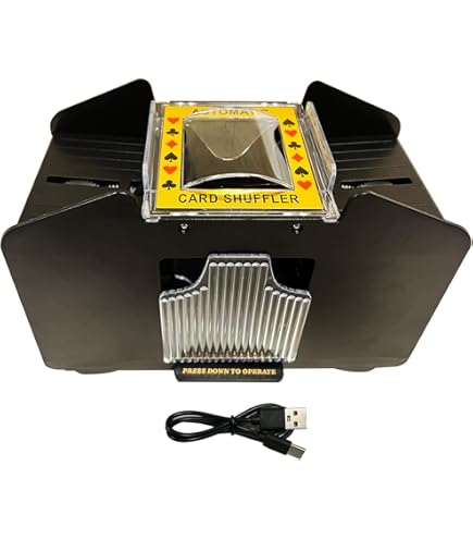 Miscelatore Carte Automatico A Batteria - Per Poker, Blackjack E Giochi Di Carte - Mescola Fino A 2 Mazzi Mischia Carte Automatico E Distribuisce