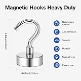 Grtard 6 Pack Magnetic Hooks 25 lb Neodymium Heavy Duty Magnets with Hook view 5