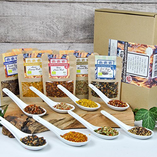 direct&friendly Bio Grill Rubs und Gewürzmischungen Probierset Geschenkset mit 8 verschiedenen Mischungen zum Grillen – Bild 3