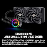 Thermaltake TOUGHLIQUID 240 ARGB AIO CPU Cooler AM5 AM4 LGA 1700 1200 w/ view 2