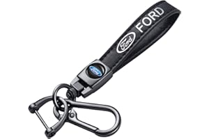 BONILAAN SDSHSM Genuine Leather Key Chain Suit for Ford Fusion F150 F250 F350 F450 F550 Edge Explorer KeyChain Key Ring Family Present