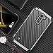 LG Stylo 2 Plus Case, LG Stylo 2 Case, LG Stylo 2V Case, BENTOBEN 2 in 1 Drop Protection Hard PC Soft TPU Bumper Laminated with Carbon Fiber Texture Chrome Shockproof Phone Protective Cover, Black