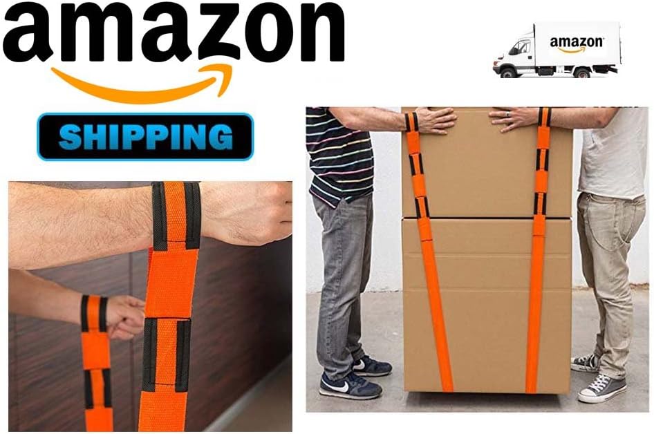 2 x Moving Belt Strap Furniture Transport Belt Mover Lifting Rope Move Belt for Lifting Furniture Bed Wardrobe Maximum carrying weight 2000 lbs