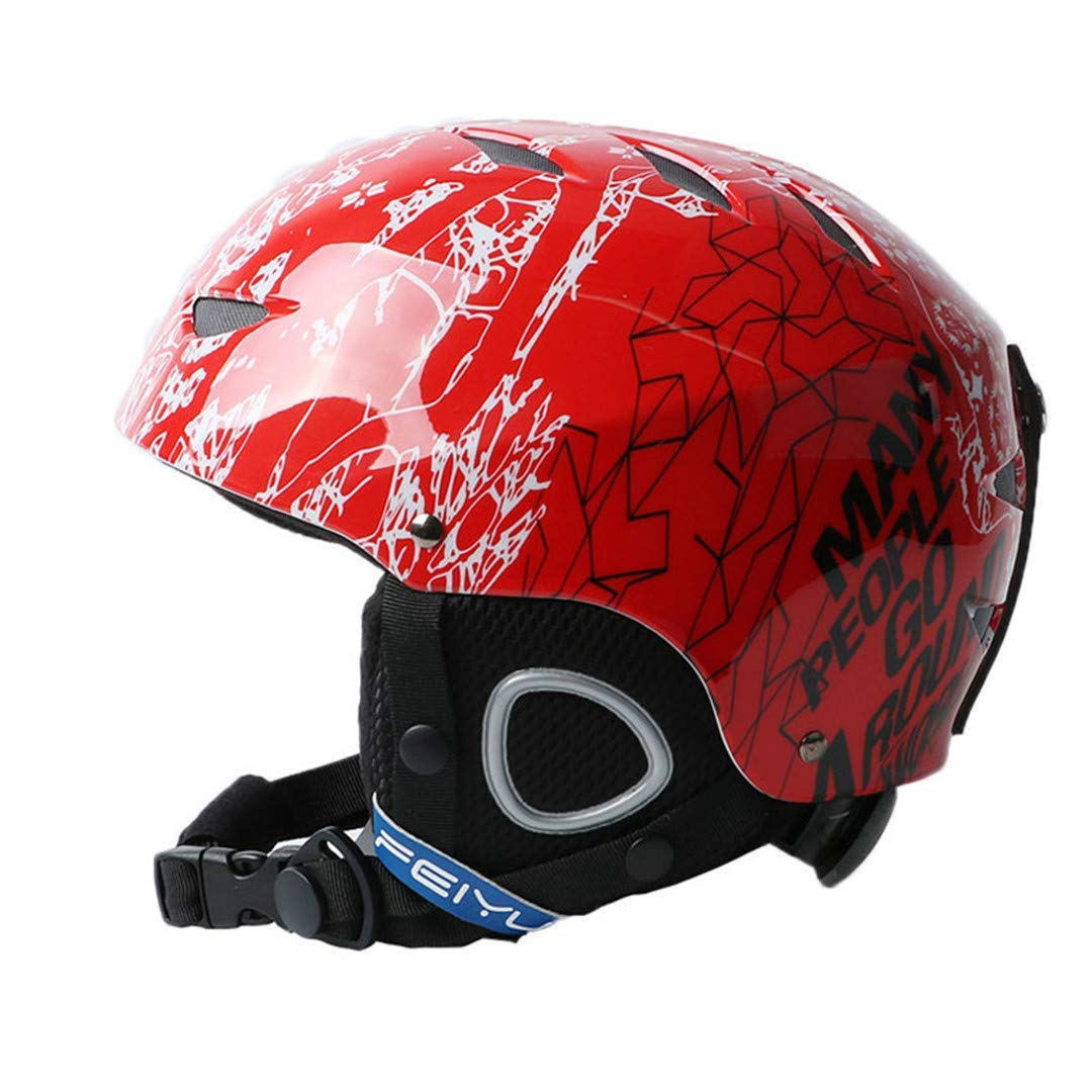 Medium Red Red 新しいワンピースハイエンドキッズスキーヘルメットエクストリームスポーツ保護具のベニヤダブルプレート暖かい風の雪のヘルメット子供 スキー用ヘルメット B07pm1mlp1 Medium ヘルメット 上品なスタイル