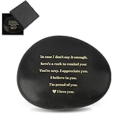 iuNMaogu Romantic I Love You Gifts for Him Her Husband Wife Anniversary Christmas Valentines Day Birhtday Gifts for Him Her Boyfriend Girlfriend I Love You Engraved Rock Keepsake Home Desk Decor Stone