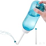 Peri Bottle 500ml for Postpartum Care, Portable Travel Bidet for Baby, Women or Bedridden Patient with 2 Nozzles for Differen