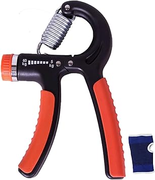 Amazon Tobebold グリップ ハンドグリップ ハンドグリッパー 握る器具 筋トレ トレーニング リハビリ器具 5 60kg 手首 サポーター付け オレンジ 1個セット Tobebold スポーツ アウトドア