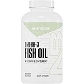 NutraBio Omega 3 Fish Oil Supplements, 2,000mg, 400 Softgels - EPA DHA Omega 3 Fatty Acid Supplement to Help Support a Healthy Heart