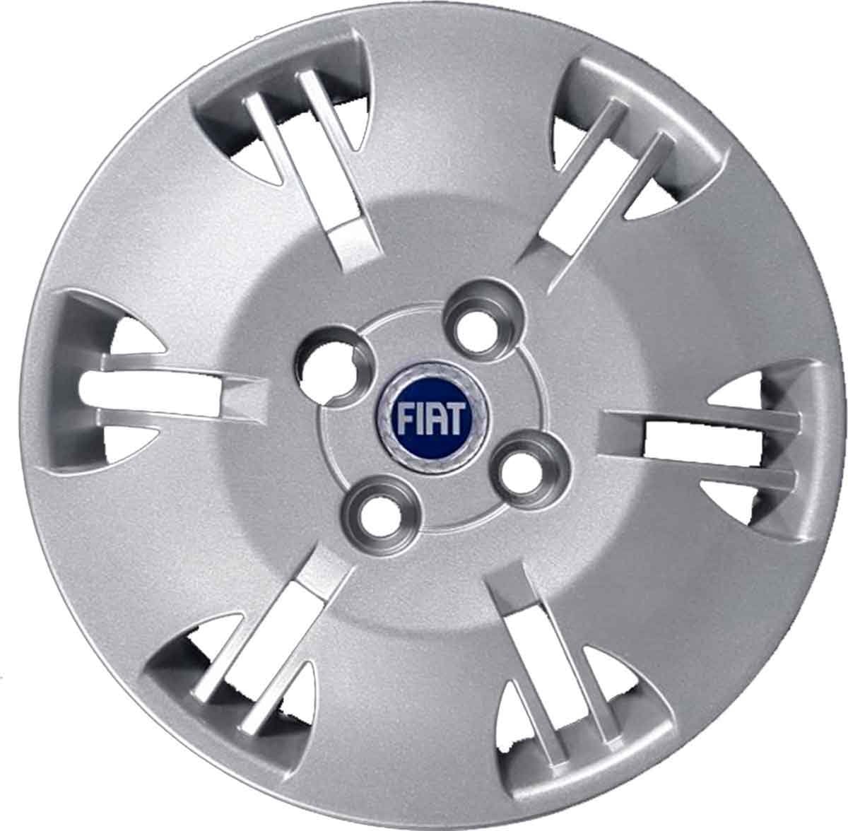 SPARE PARTS2017 Set 4 Wheel Covers 13" Inch Blue Logo