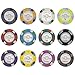 Pack of 50 Monaco Club Poker Chips, Heavyweight 13.5-gram Clay Composite by Claysmith Gaming
