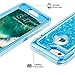 Coolden Case for iPhone 6S Plus Case Protective Glitter Case for Women Girls Cute Bling Sparkle Heavy Duty Hard Shell Shockproof TPU Case for 5.5 Inches iPhone 6 Plus 7 Plus 8 Plus, Blue