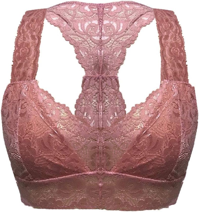 kolila Women’s Lace Sports Bra Vest Plus Size Coverage Seamless Sleep Underwear Bra Comfort Lingerie Bralette
