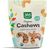 365 by Whole Foods Market, Organic Roasted &amp; Salted Cashews, 10 Ounce