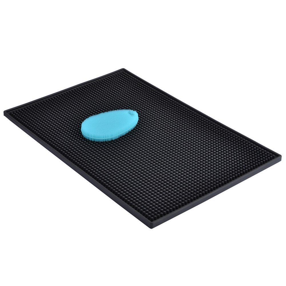 Buy TFLASHS Silicone Dish Drying Mat with dish strainer bar mat rubber