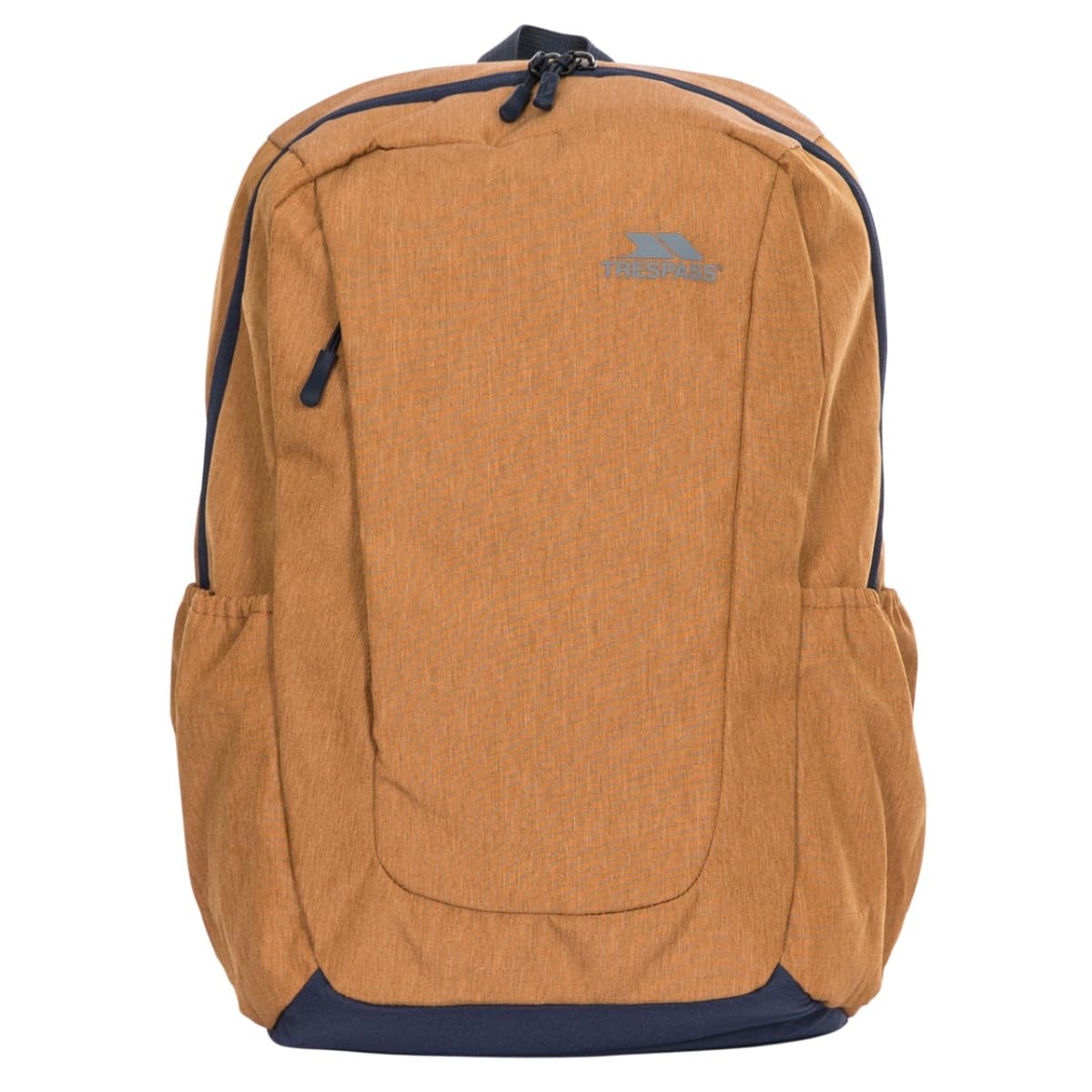 Trespass Unisex Backpack Alder - 25L, Front Zip Pocket, Inside Pocket, Padded Shoulder Straps, Side Pockets, Polyester Ripstop Melange