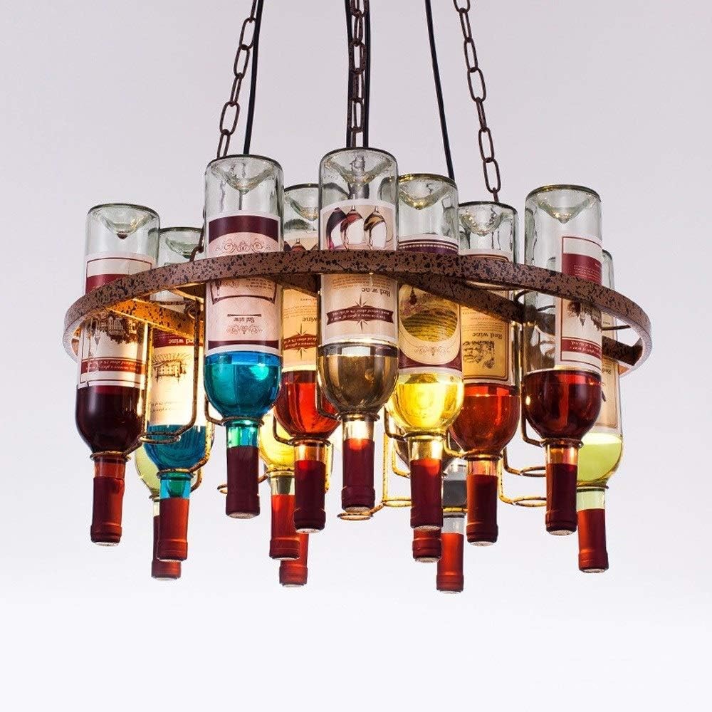 Giow Bar Club Decoration Lamp Creative Colourful Glass Wine Bottle