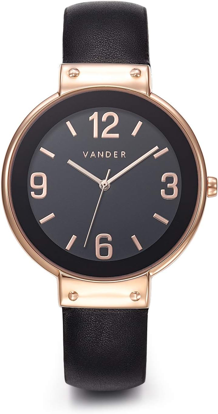 VANDER Womens Watches Fashion Simple Minimalist Waterproof Quartz Analog Watch Designer Luxury Business Classic Dress Wrist Watch