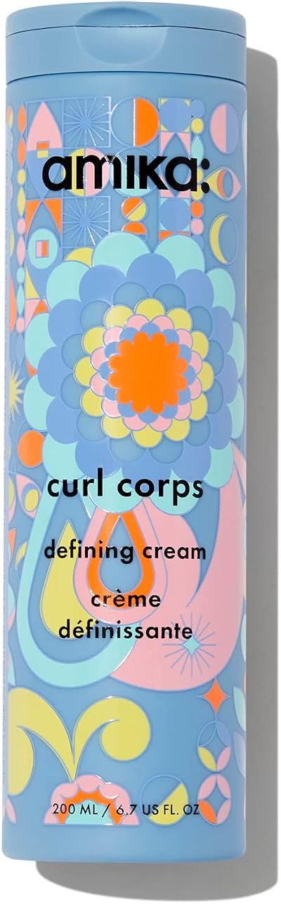 Amika Curl Corps Curl Cream 200ml Moisturising Defining for Coils Waves Oat Sea