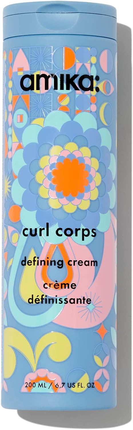 Amika Curl Corps Curl Cream 200ml Moisturising Defining for Coils Waves Oat Sea