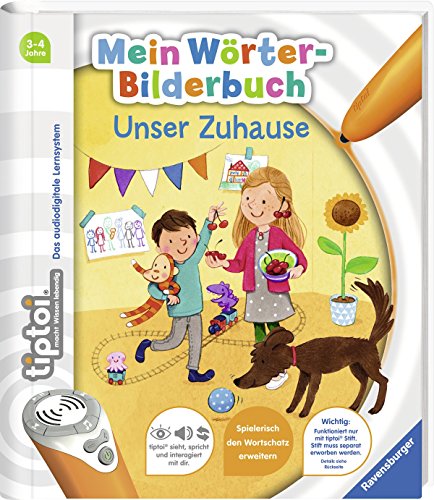 Ravensburger tiptoi® Buch | Mein Wörter-Bilderbuch: Unser Zuhause + Kinder Weltkarte - Länder, Tiere, Kontinente – Bild 3