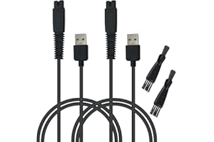 PDEEY Charging Cord Compatible for Freebird Head Shaver Shaving Kit Electric Razor Charger Cable, 2 PCS