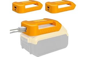 Fybemax 2 Pack USB Charger Adapter for Dewat 20V Battery with USB & Type-C Fast Charging Power Wheel Adapter USB Charger (Adapter Only)