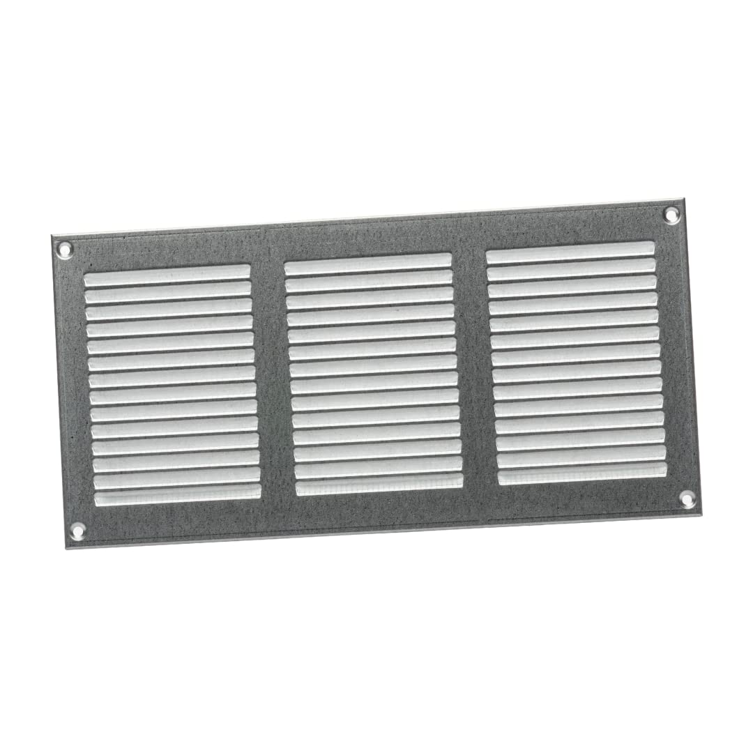 300x150mm / 12x6" inch Galvanised Metal Air Vent Grille Cover with Insect Mesh - Ventilation Cover โ image 1