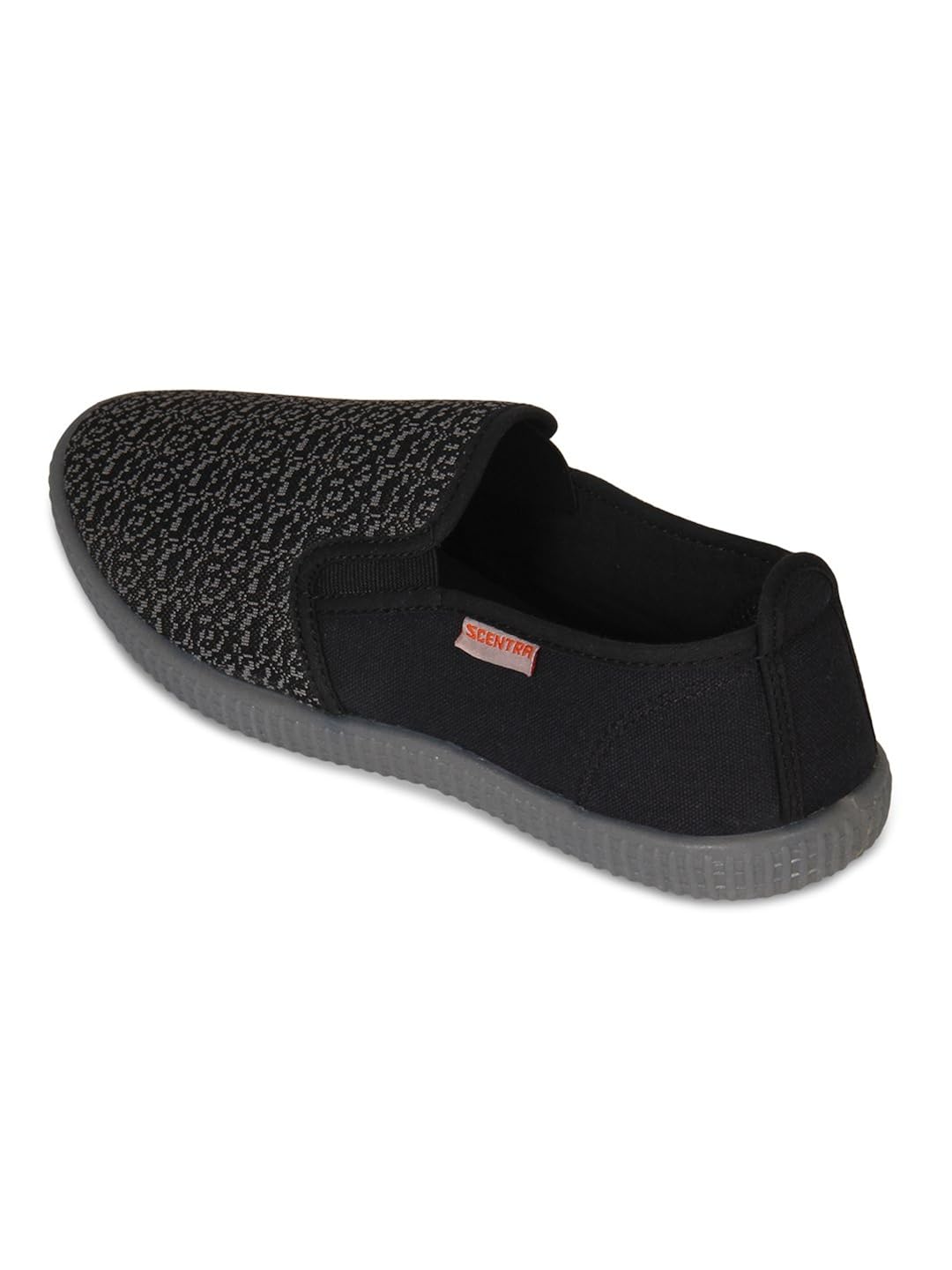 secntra plus knit space black casual shoes