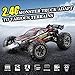 Hosim 1:16 36+kmh 4WD High Speed RC Car, Remote Control Truck Radio Off-Road Cars Vehicle Electronic Monster Hobby Buggy for Adults and Children 3 Batteries 40+min Play